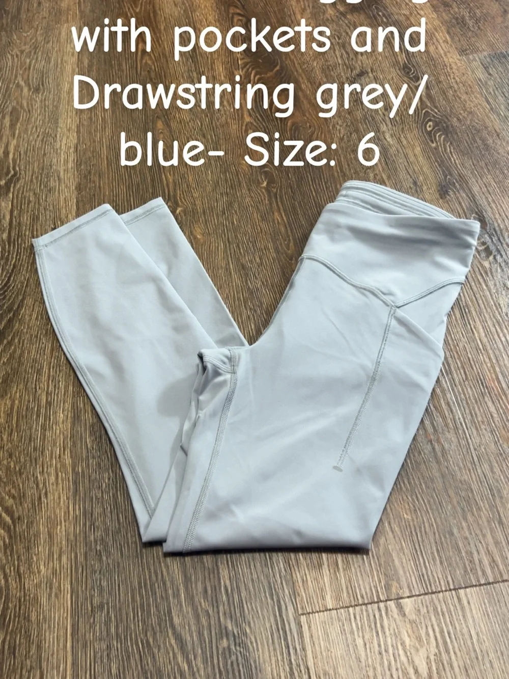 lululemon athletica Light Gray Active Leggings with Pockets